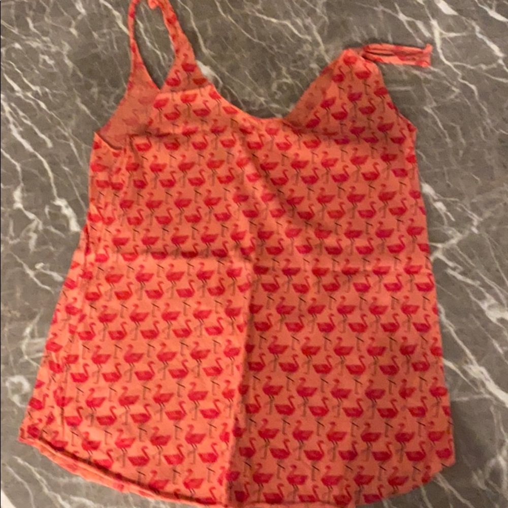 Pink flamingo tank